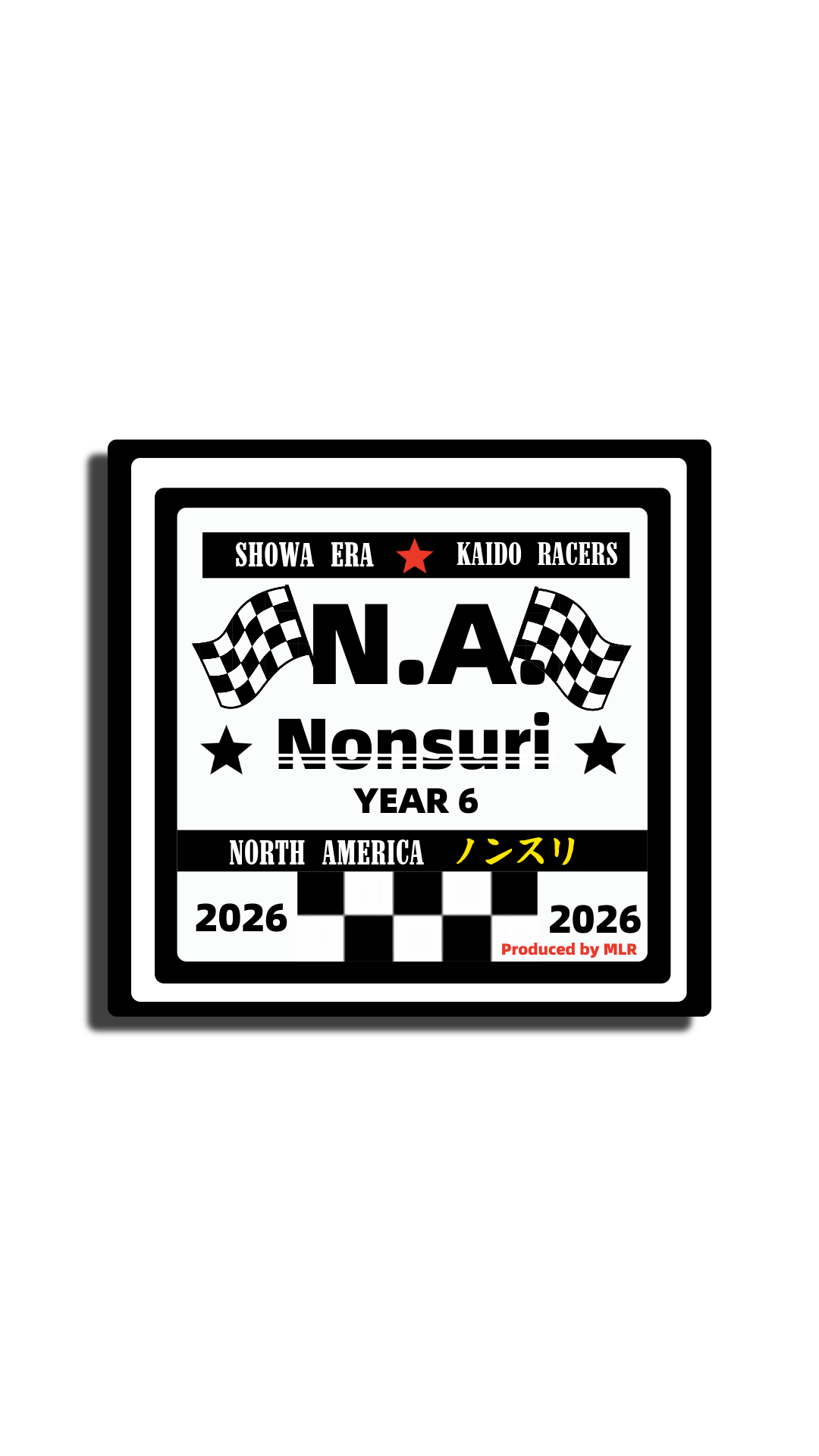 N.A. Nonsuri event square sticker